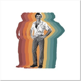 Tom Selleck Vintage Rainbow Posters and Art